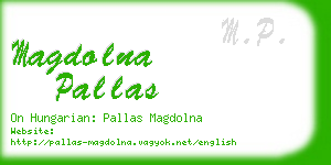 magdolna pallas business card